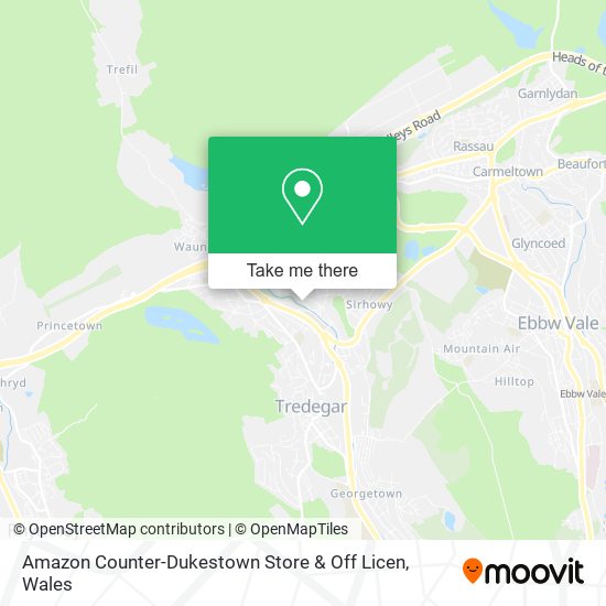 Amazon Counter-Dukestown Store & Off Licen map