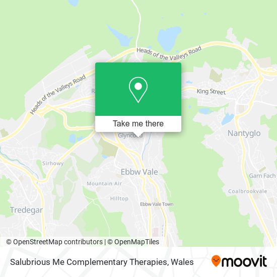 Salubrious Me Complementary Therapies map