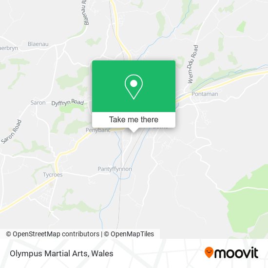 Olympus Martial Arts map