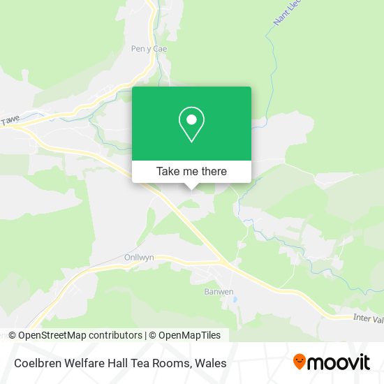 Coelbren Welfare Hall Tea Rooms map