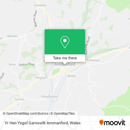 Yr Hen Ysgol Garnswllt Ammanford map