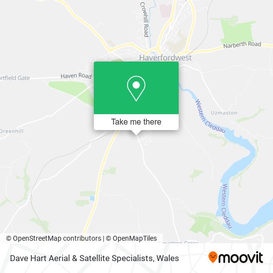 Dave Hart Aerial & Satellite Specialists map