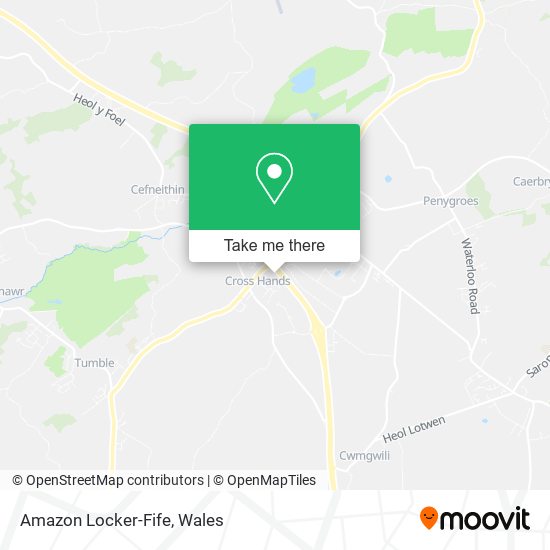 Amazon Locker-Fife map