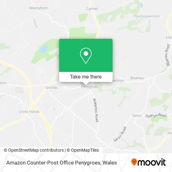 Amazon Counter-Post Office Penygroes map