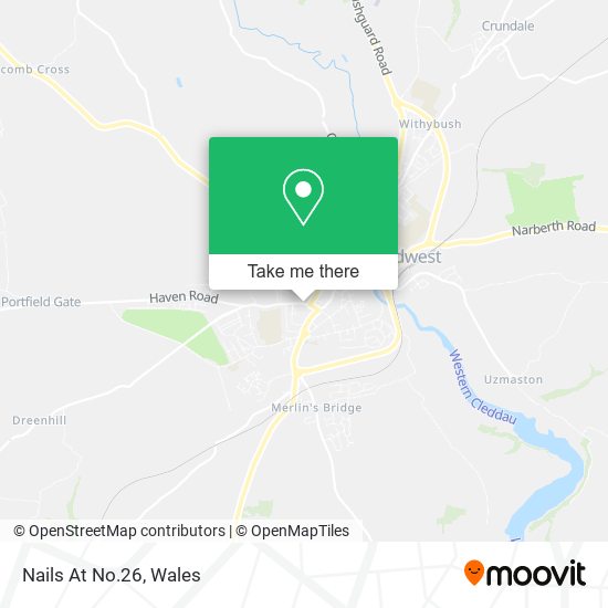 Nails At No.26 map