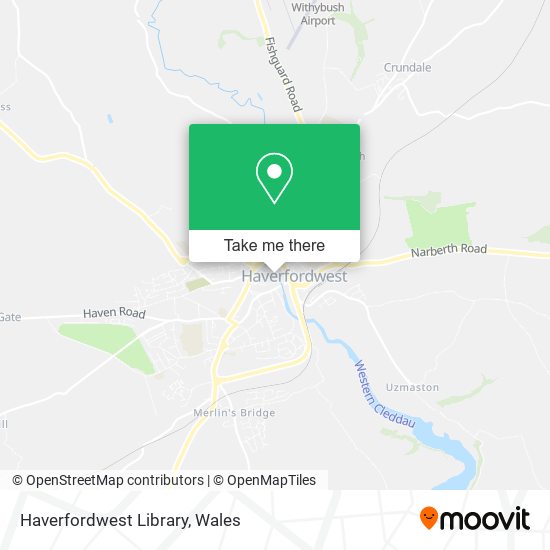 Haverfordwest Library map