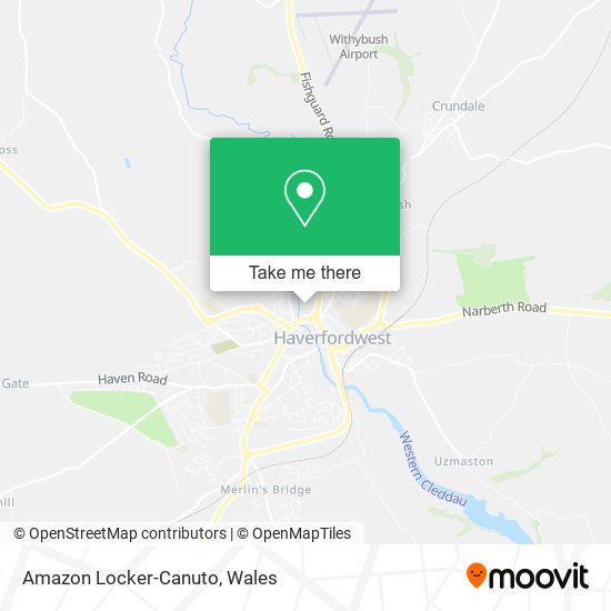 Amazon Locker-Canuto map