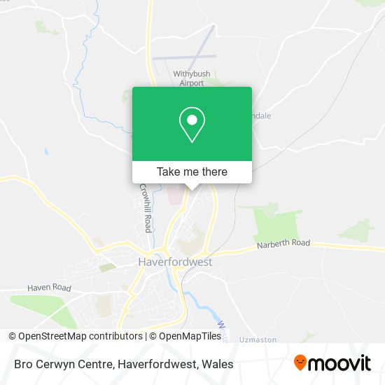Bro Cerwyn Centre, Haverfordwest map