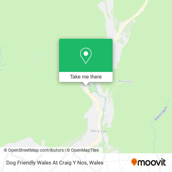 Dog Friendly Wales At Craig Y Nos map