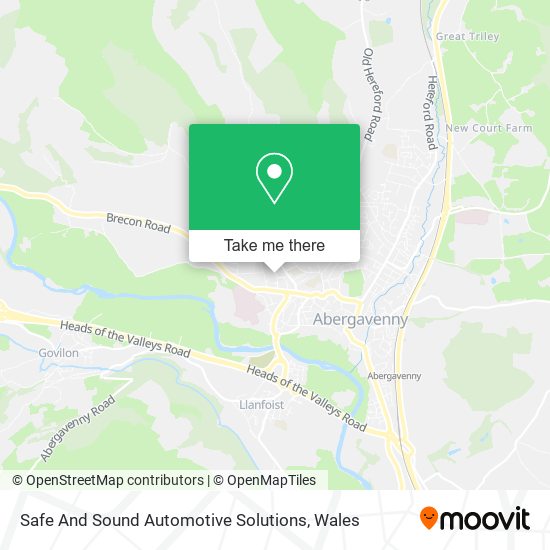 Safe And Sound Automotive Solutions map