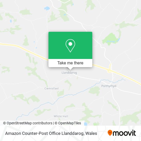 Amazon Counter-Post Office Llanddarog map