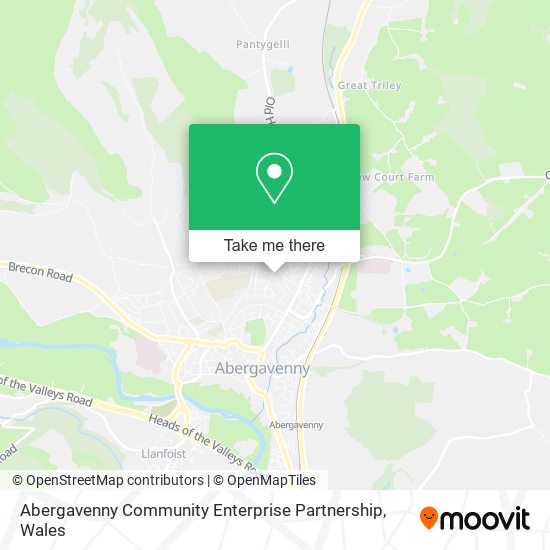 Abergavenny Community Enterprise Partnership map