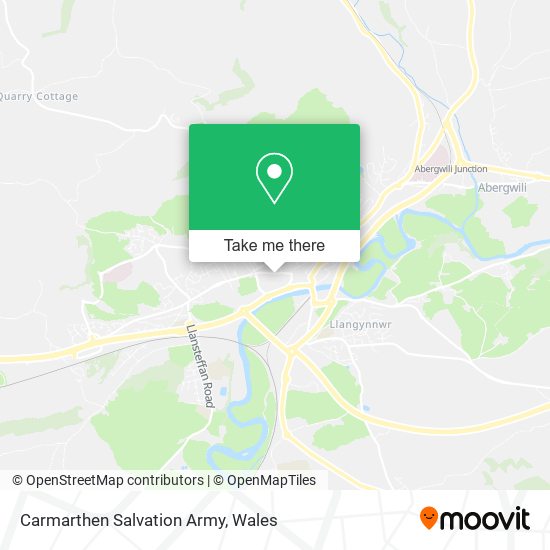 Carmarthen Salvation Army map