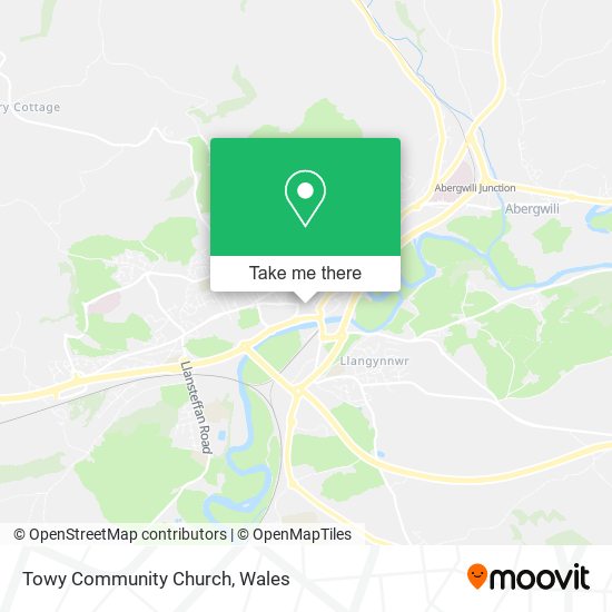 Towy Community Church map