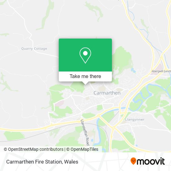 Carmarthen Fire Station map