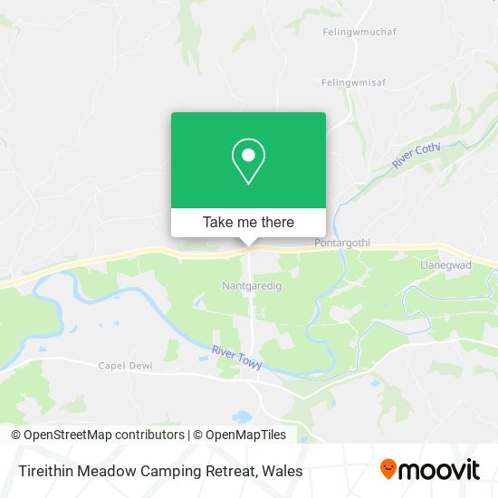 Tireithin Meadow Camping Retreat map