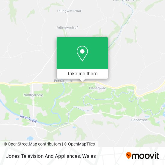 Jones Television And Appliances map