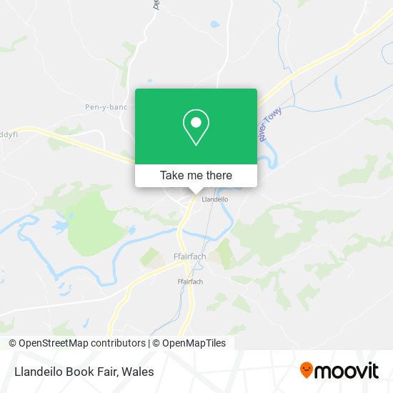 Llandeilo Book Fair map