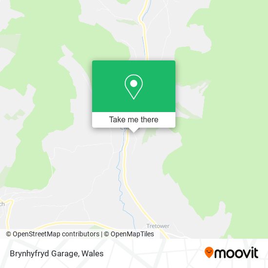 Brynhyfryd Garage map