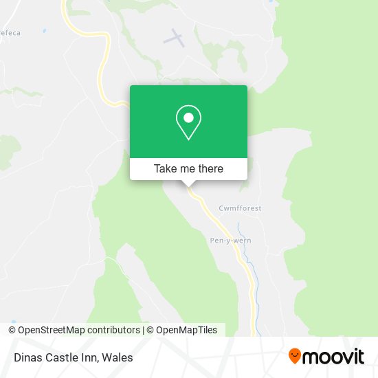 Dinas Castle Inn map