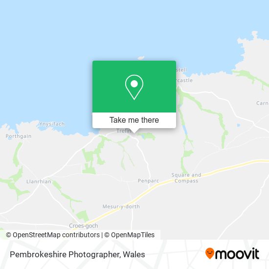 Pembrokeshire Photographer map