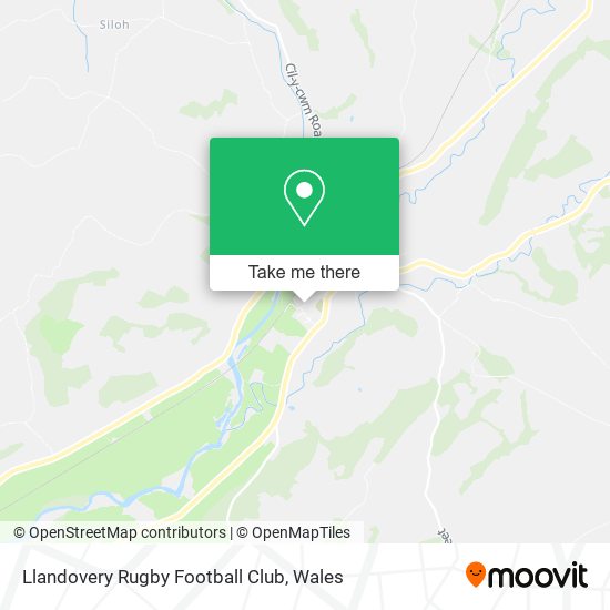 Llandovery Rugby Football Club map