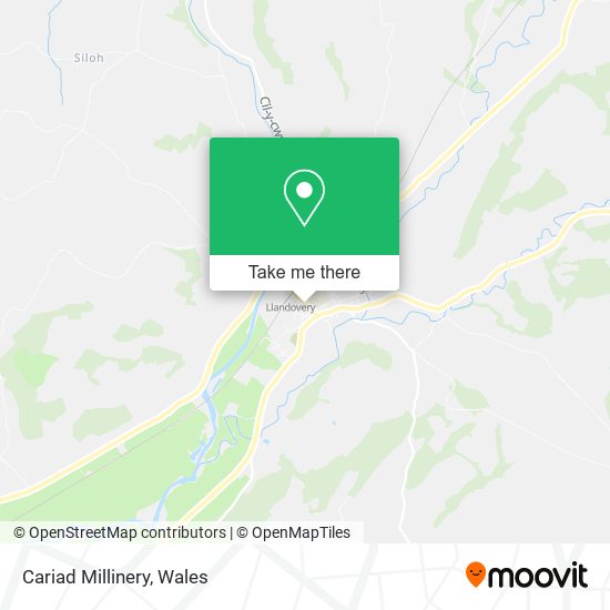 Cariad Millinery map