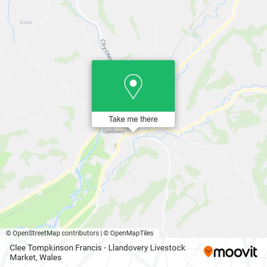Clee Tompkinson Francis - Llandovery Livestock Market map