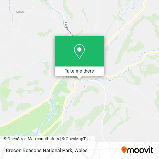 Brecon Beacons National Park map