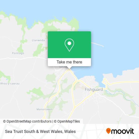 Sea Trust South & West Wales map