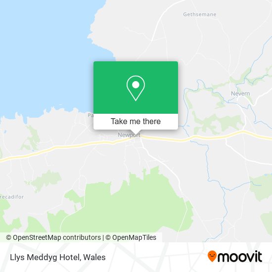 Llys Meddyg Hotel map