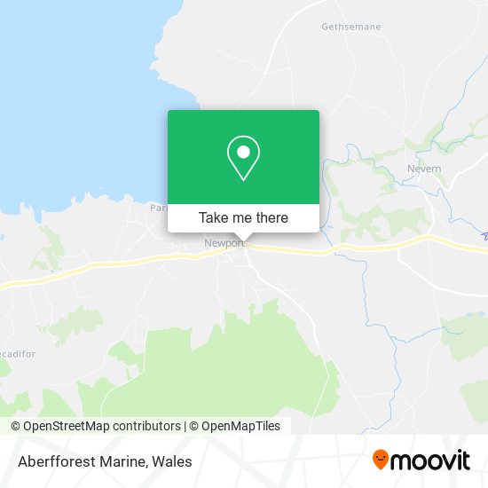 Aberfforest Marine map