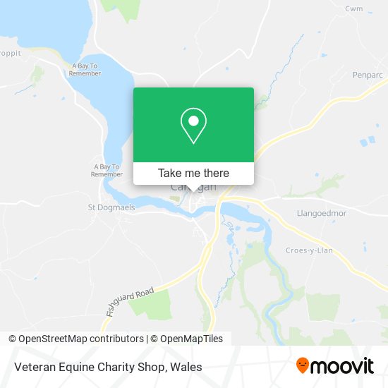 Veteran Equine Charity Shop map