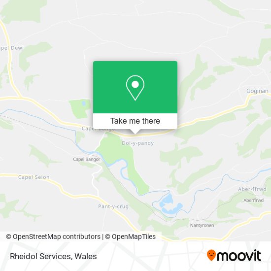 Rheidol Services map