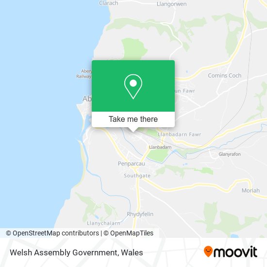 Welsh Assembly Government map