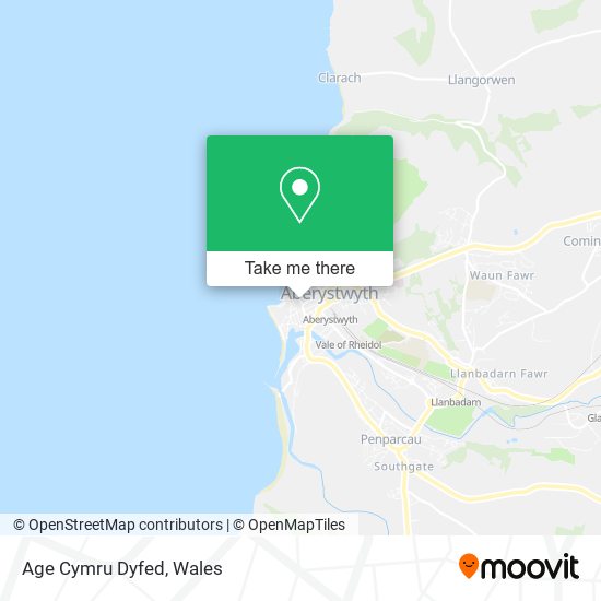 Age Cymru Dyfed map