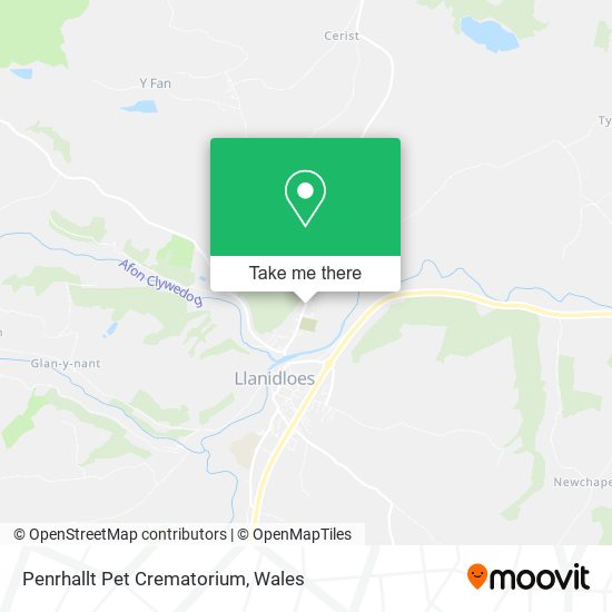 Penrhallt Pet Crematorium map