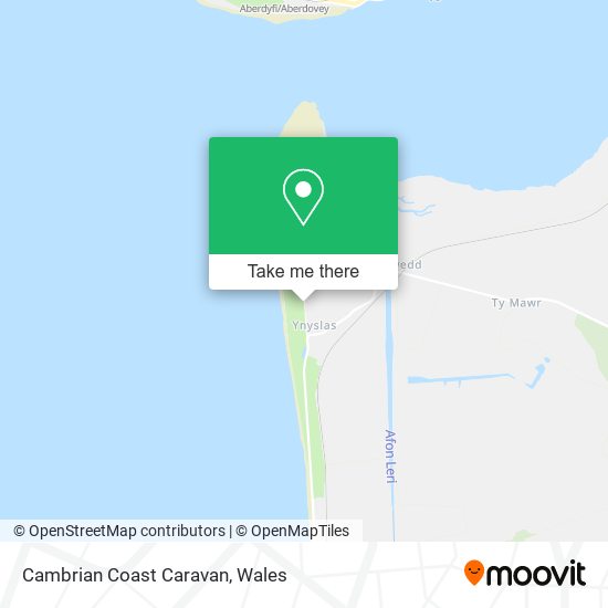 Cambrian Coast Caravan map