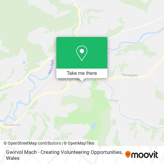 Gwirvol Mach - Creating Volunteering Opportunities map
