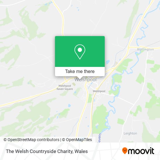 The Welsh Countryside Charity map