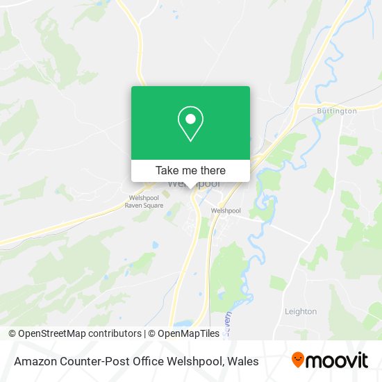 Amazon Counter-Post Office Welshpool map