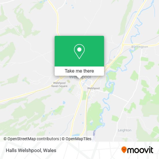 Halls Welshpool map