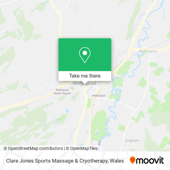 Clare Jones Sports Massage & Cryotherapy map