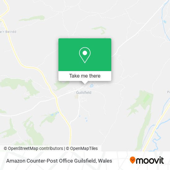 Amazon Counter-Post Office Guilsfield map