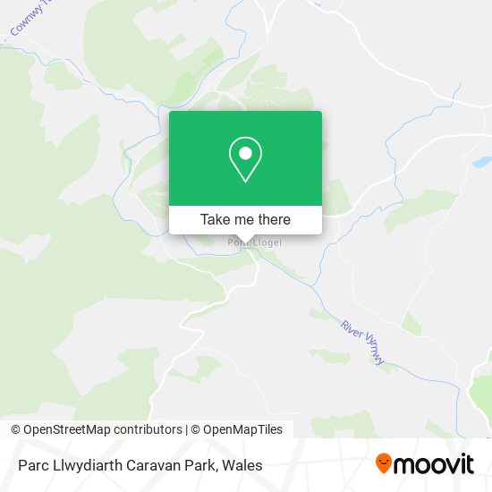 Parc Llwydiarth Caravan Park map