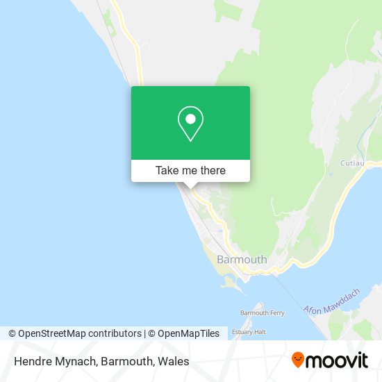 Hendre Mynach, Barmouth map