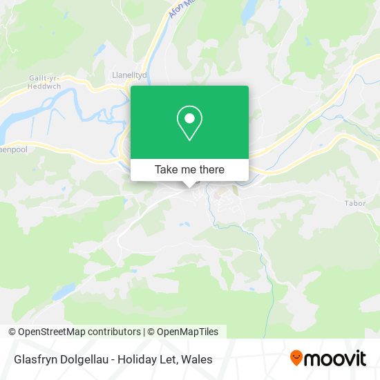 Glasfryn Dolgellau - Holiday Let map