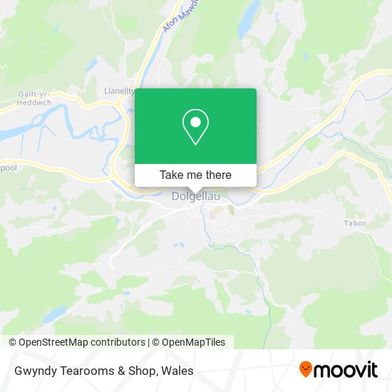 Gwyndy Tearooms & Shop map