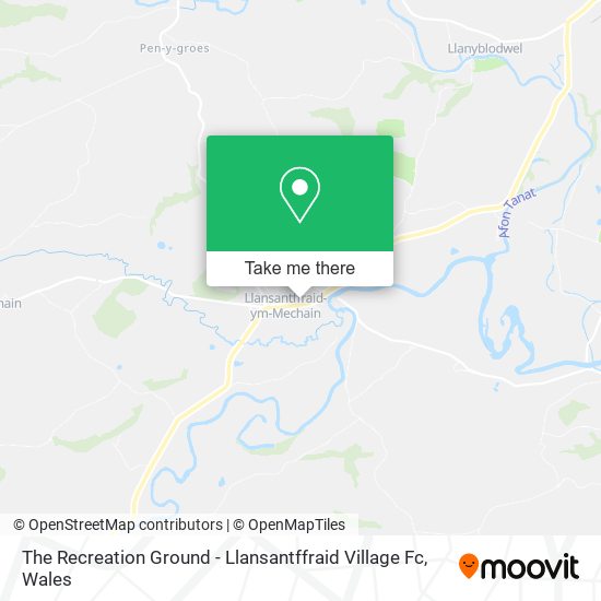 The Recreation Ground - Llansantffraid Village Fc map