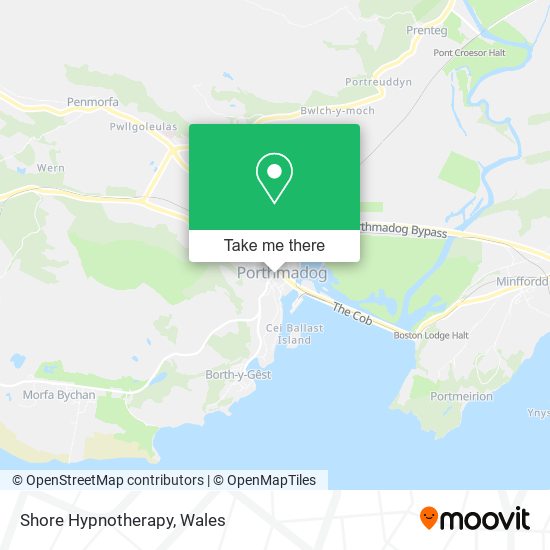 Shore Hypnotherapy map
